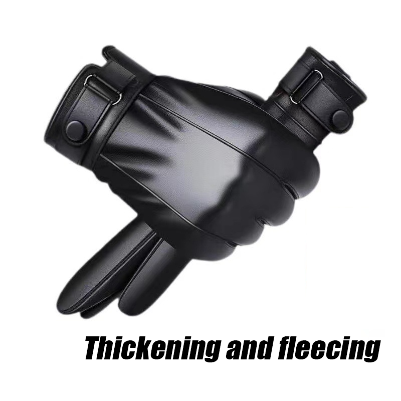 Horse Riding Glove - Autumn and Winter Black Gloves Men's
