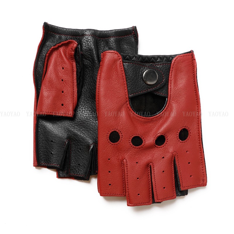 Horse Riding Glove - Spring Male100% Pure Real Leather Half