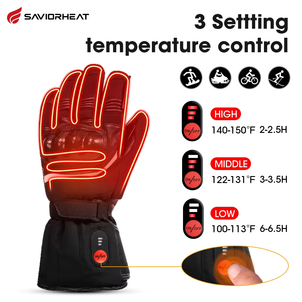 Horse Riding Glove - Savior Heat 100% Waterproof Motorcycle Gloves