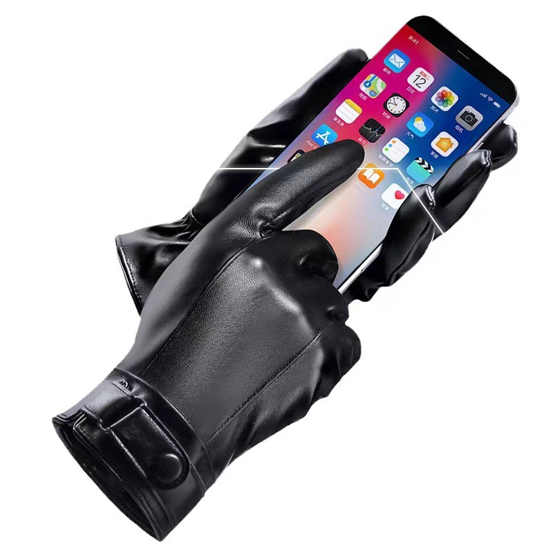 Autumn and Winter Black Gloves - Horse Riding Glove 评论和价格