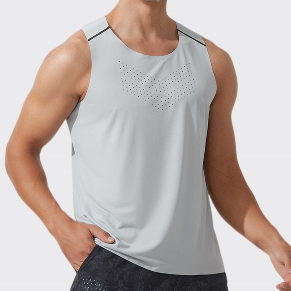 Men Gym Vest Quick Dry Running - Outdoor Sport Logo 评论和价格
