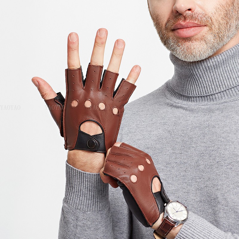 Spring Male100% Pure Real Leat - Horse Riding Glove 评论和价格