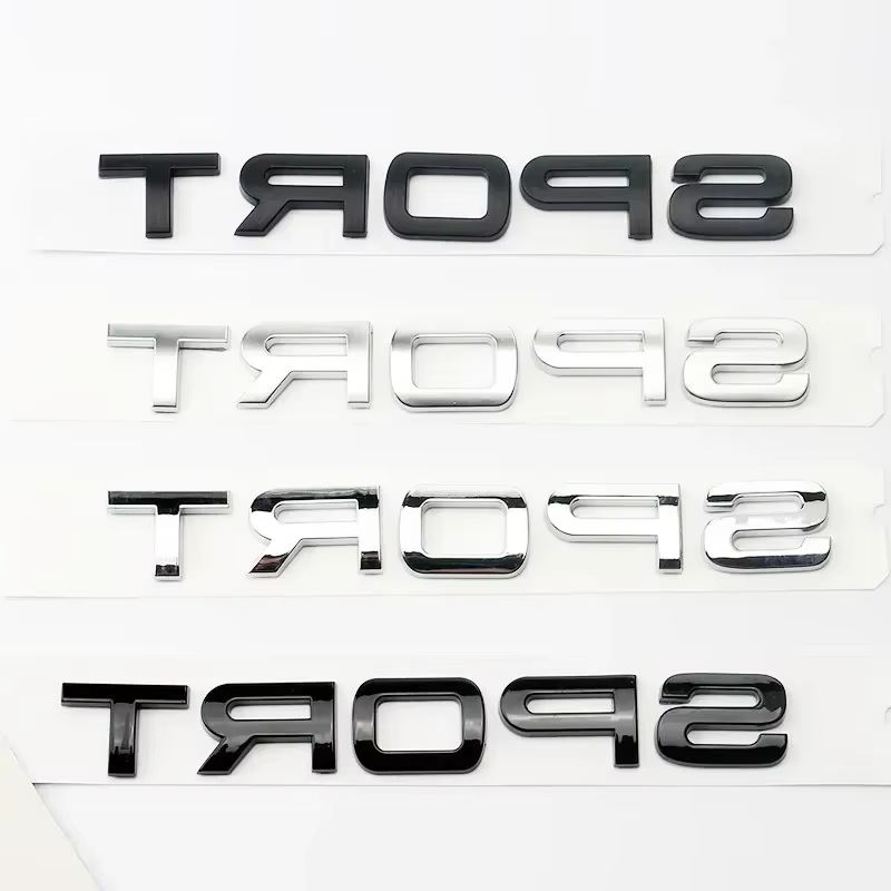 3D ABS SPORT Letters Emblem Re - Outdoor Sport Logo 评论和价格
